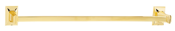 Geometric 1 Wall Mounted Towel Bar, Polished Brass
