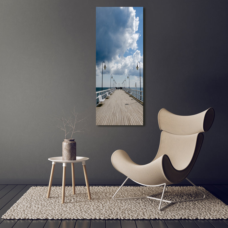 Pier In Orłowo - Wrapped Canvas Print