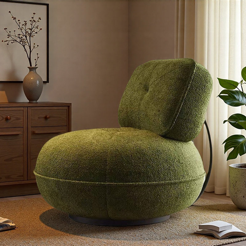 Chaise de loisir simple en chenille., Vert