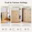 Armoire de rangement autoportante moderne de 67 po de hauteur avec tablettes réglables-129170852-129170857