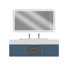 Ensemble de meuble-lavabo simple mural 60 "avec miroir Nile