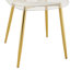 Ensemble de salle à manger Aurora Luxe en verre doré moderne: chaises en PET haute densité, assemblage de 20 minutes, table ronde peu encombrante (ensemble de 5)-191986633-191986631-191986629