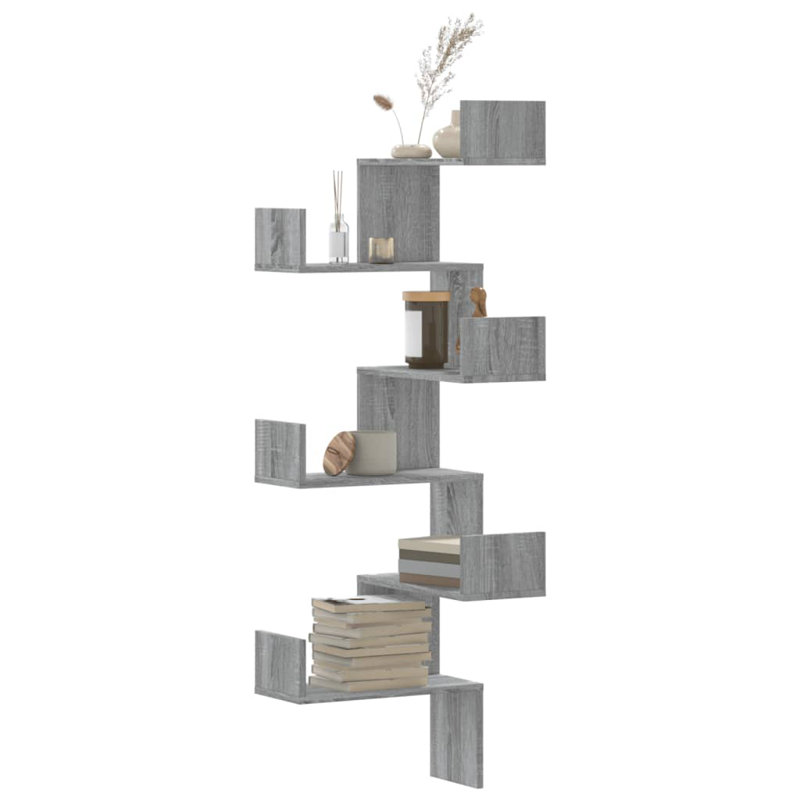 Rombout Floating Shelf, Grey Sonoma