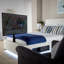 XR Living Ava Upholstered TV Bed with LED Lighting-109116950-109116945