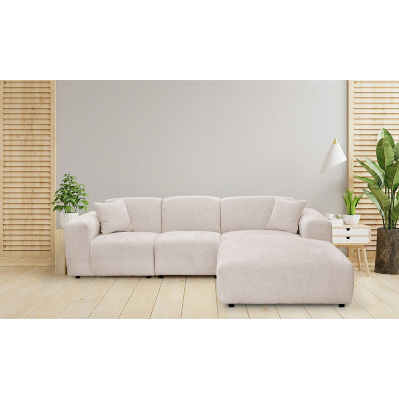 4 Seater Corner Sofa , Right Hand Facing, Ivory