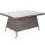 Table de salle à manger d'extérieur rectangulaire