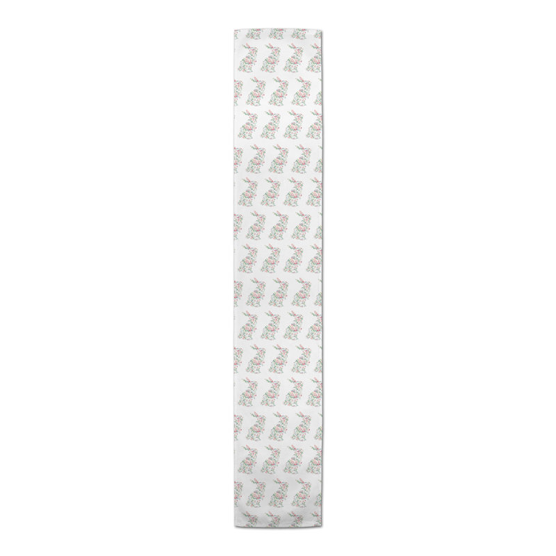 Piedmt Rectangle Floral Polyester Table Runner, 72'' x 16''
