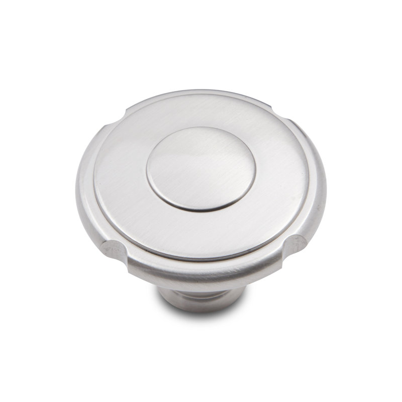 CK Series 1 1/2" Diameter Mushroom Knob, Large, Satin Nickel (Pewter)