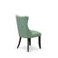 Ensemble de table de salle à manger 9 pièces comprenant une table rectangulaire et 8 chaises en similicuir vert saule, noir sablé-932543154