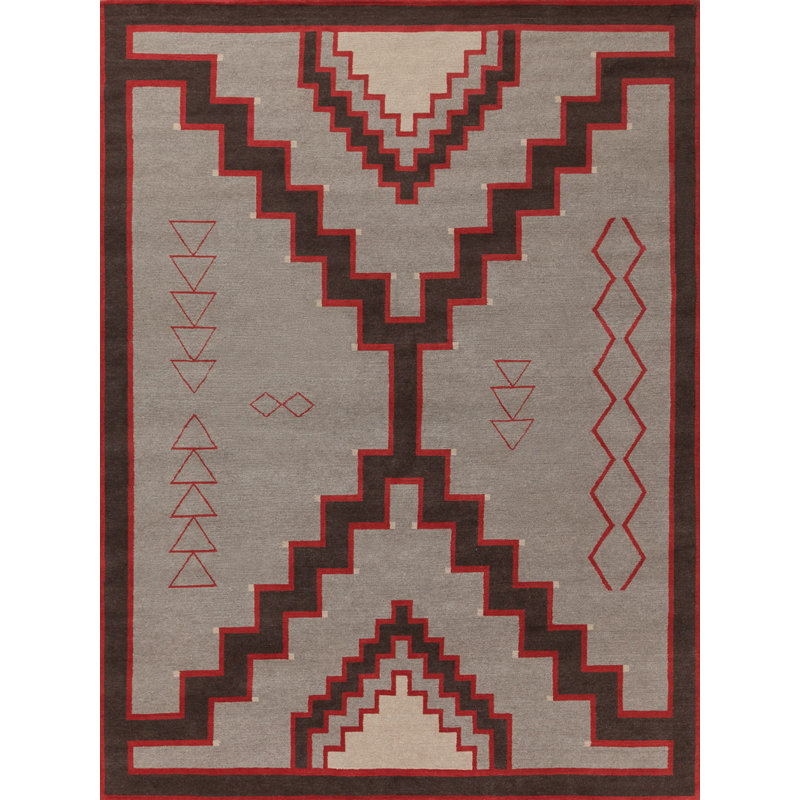 Mesa Wool Southwestern Area Rug, Rectangle 6' x 9'