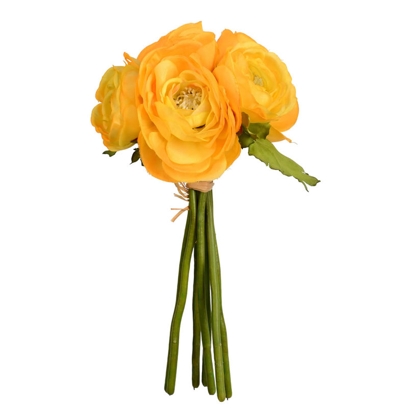 Ranunculus artificiel 9 po, Rose