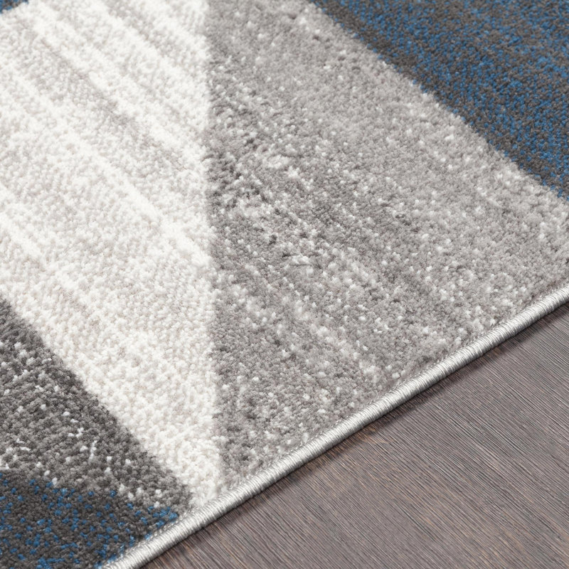 Lambdin Geometric Indoor Rug, Square 5'3"