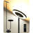 63" Dimmable LED Tray Table Floor Lamp Standing Lamp with Table Remote Control