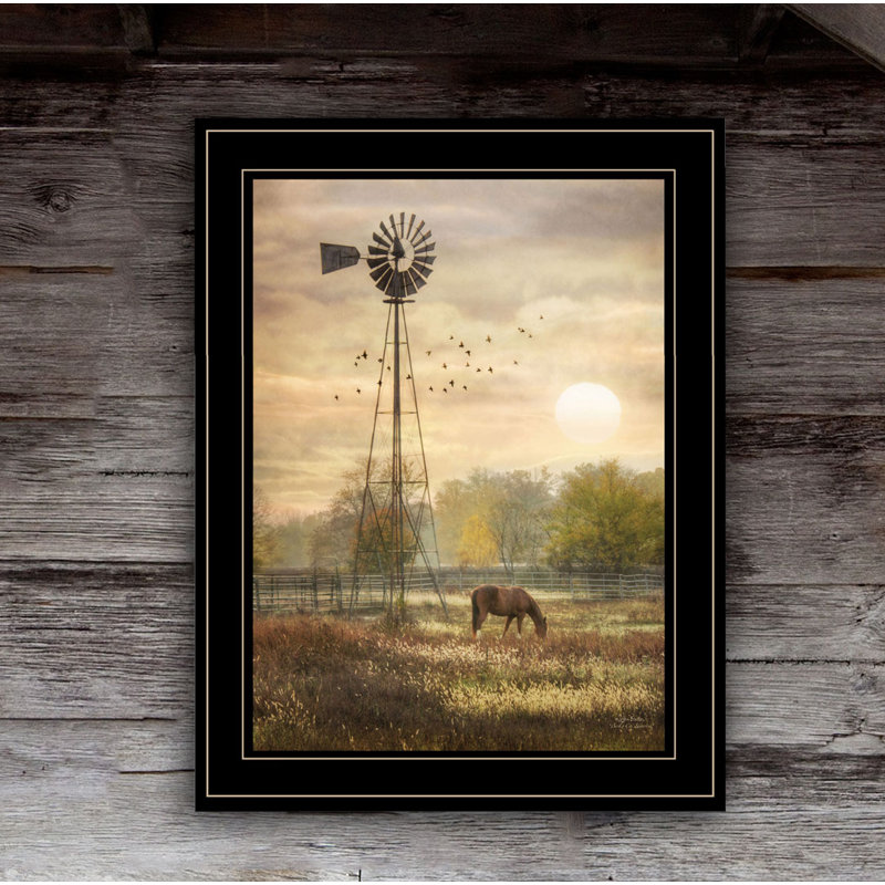 «Berks Co. Sunrise», art mural encadré pour le salon, impression murale par Lori Deiter