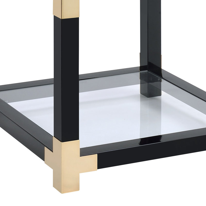 Table de bout, verre transparent