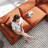 112" L Shaped Modern Sofa Modular Sectional Cloud Couch With Ottoman, 4-Seat Chenille Deep Seat Sofa With Pillow For Living Room-703610242