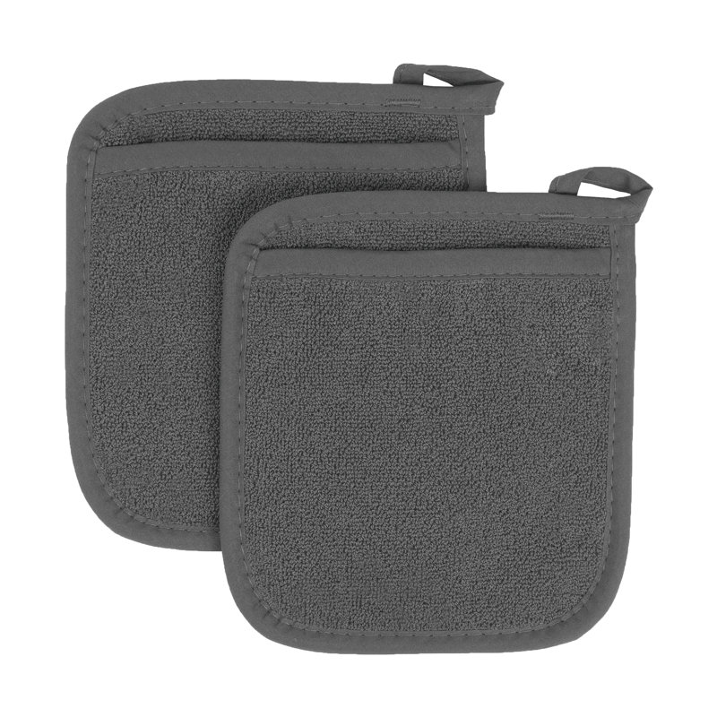 RITZ Cotton Potholder Set, Graphite