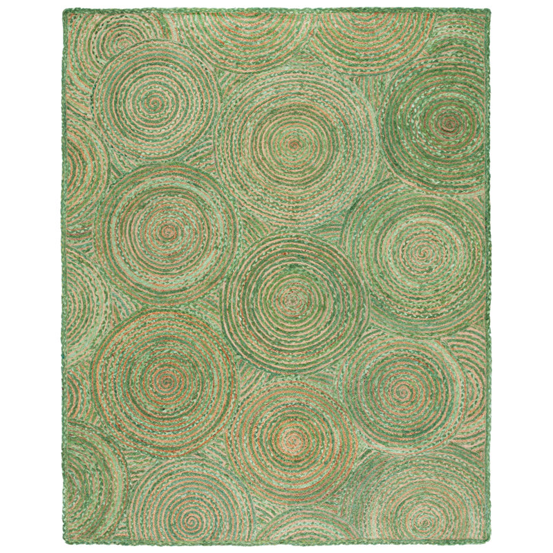 Cape Cod Hand Woven Jute, Cotton Rug, Rectangle 8' x 10'
