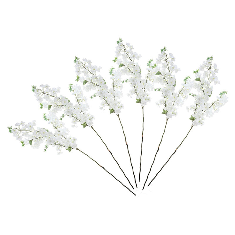 Ensemble de 6 tiges de 40 po, Blanc