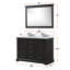 Meuble-lavabo double avec comptoir en quartz blanc-541901817