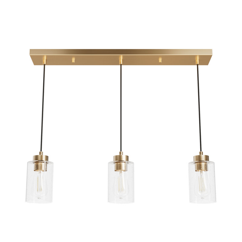Hartland 3 - Light Cluster Modern Linear Pendant, Alturas Gold