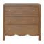 Commode 3 tiroirs, brun moyen