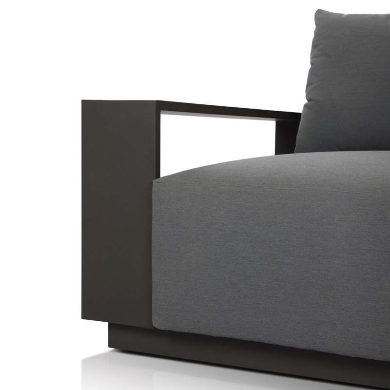 Branford Outdoor 4 - Seat Patio Sofa, Arashi Graphite