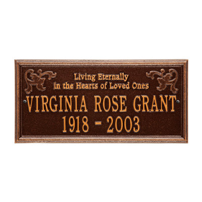 Plaque commémorative Wilmington «Living Eternally»
