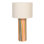 Multicolor Stripe Stoneware Table Lamp with Linen Shade
