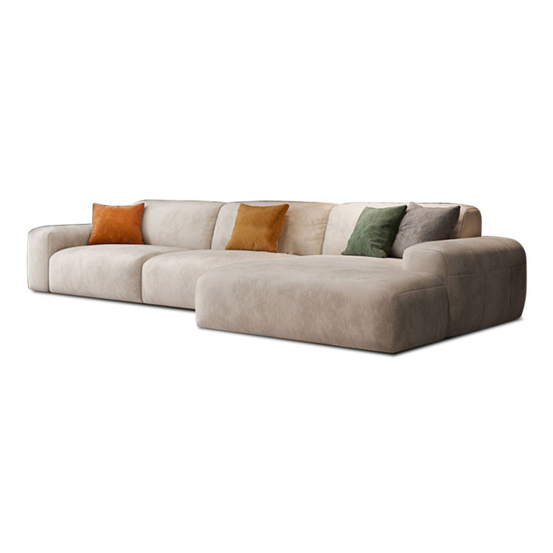 Canapé modulaire 2 pièces rembourré, Face à la droite, H 30,71 po x l 125,98 po x P 62,2 po