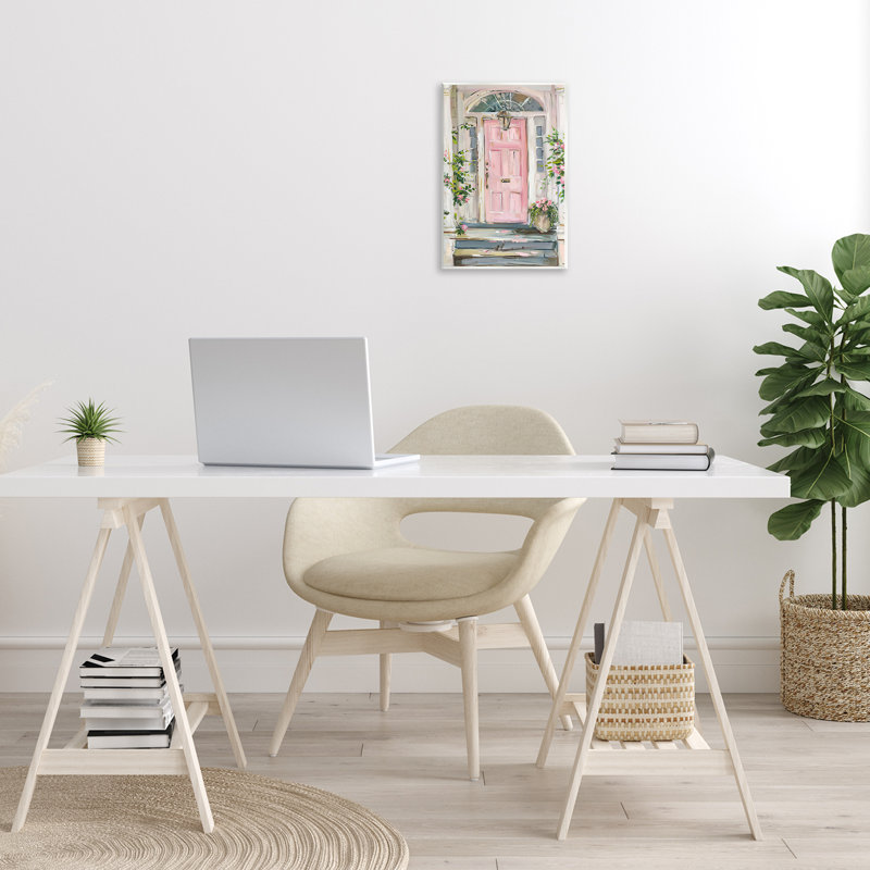 Art mural rose par Petal Prints Design, H 15 po x l 10 po