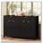 Modern Wave-Pattern Sideboard with 2 Drawers, 4 Doors, and Adjustable Shelves-278547857