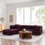 Canapé modulaire en velours 4 pièces Jubilee-104318362