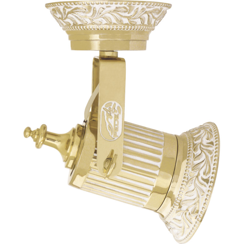 VIENNA Semi Flush Mount, White Patina Gold