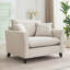 Fauteuil surdimensionné avec tissu en chenille / fauteuil confortable et demi-canapé simple / parfait pour le confort du salon et de la chambre à coucher-1775872587