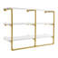 3 -Piece Iron Industrial Pipe Shelves