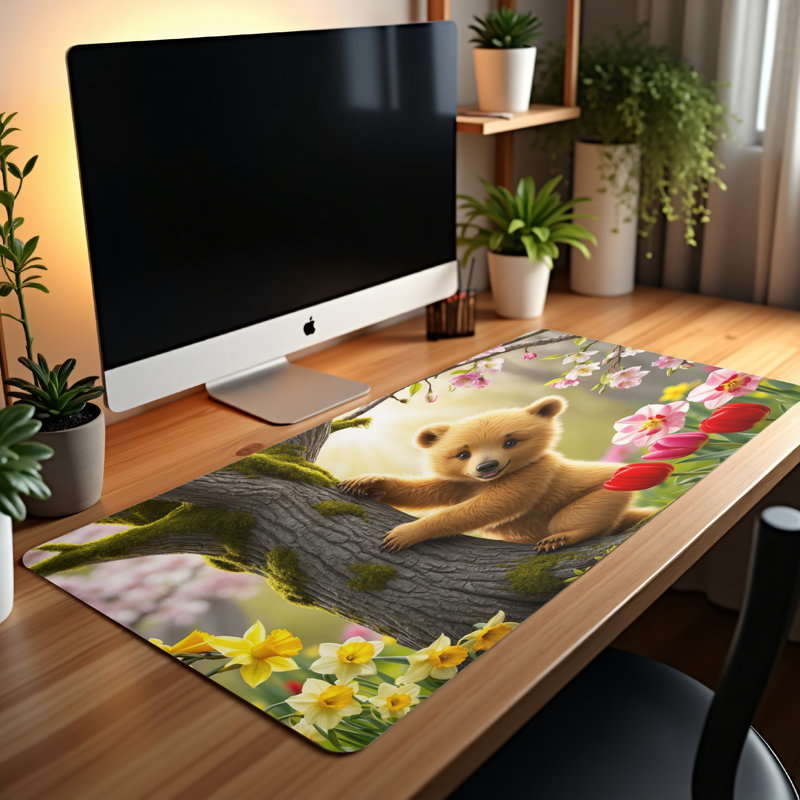 Polyester Desk Pad, 14.4x12.1