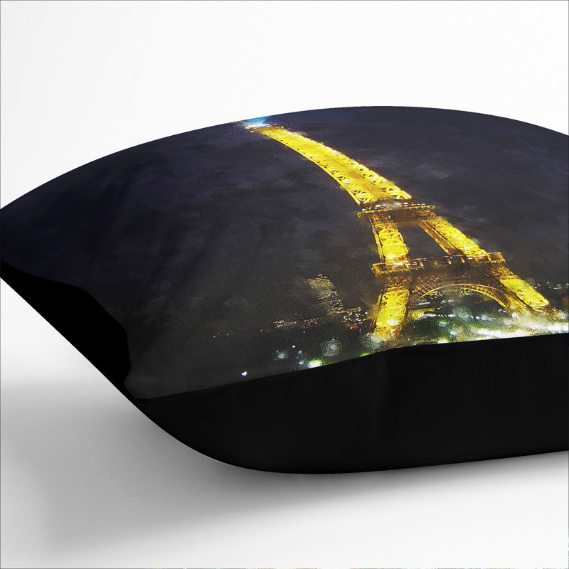 Square Cushion, 55cm H x 55cm W x 20cm D, Black