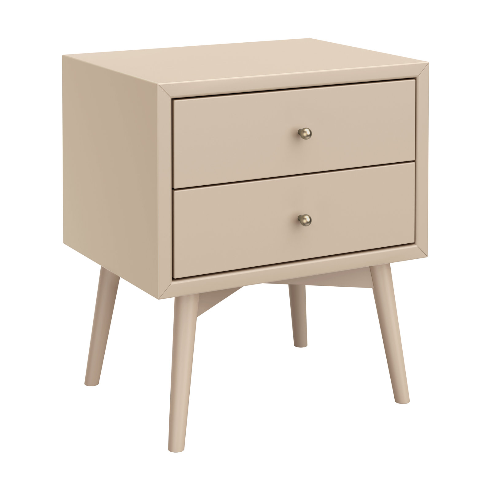 Palma Nightstand with USB Port, Beige
