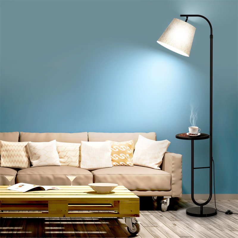 Chike 187cm Tray Table Floor Lamp Set