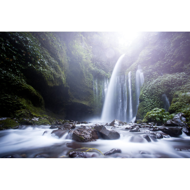 Lombok Waterfall by Itsskin - Wrapped Canvas Print, 51cm H x 76cm W