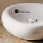 Lavabo vasque rond blanc brillant 16 po Nanterre