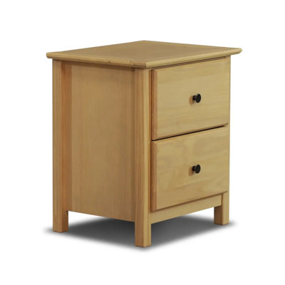 Shaker 2 - Drawer Solid Wood Nightstand