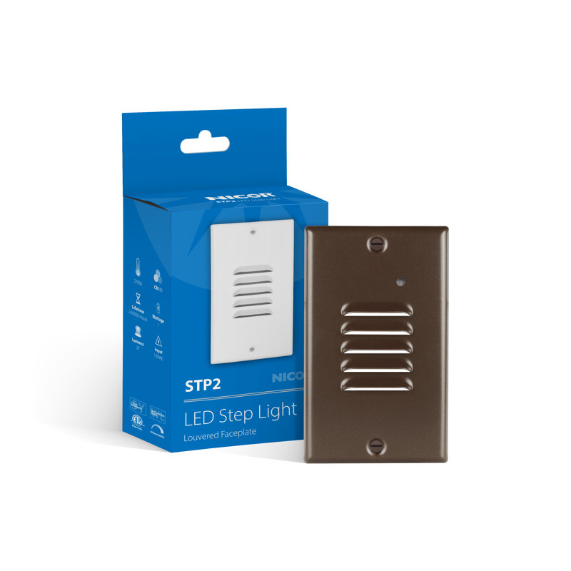 Integrated LED Step Light, Oil-Rubbed Bronze