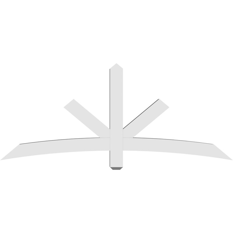 Support de pignon Alberta Alberta, H 30 po x l 72 po (pas: 10/12), P 4 po x F 4 po, PVC