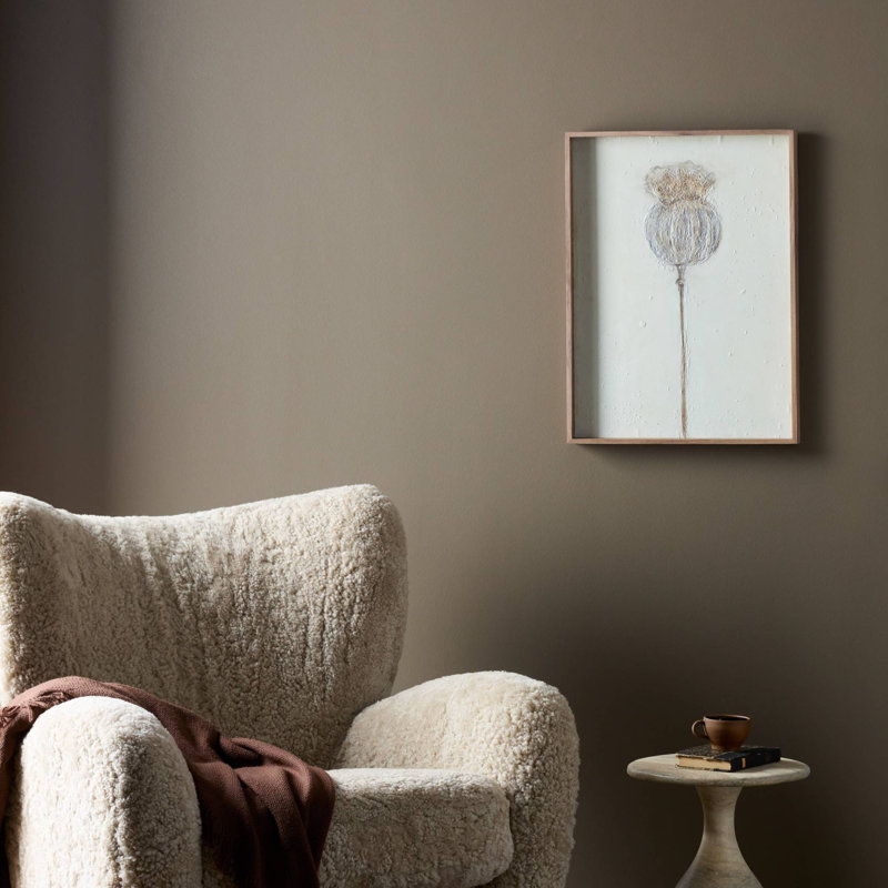 Poppy Crema Painting by Paul Meyer, 40" H x 30" W