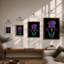 Purple Iris in Bloom Botanical - Framed Print-1543986391-1543986396