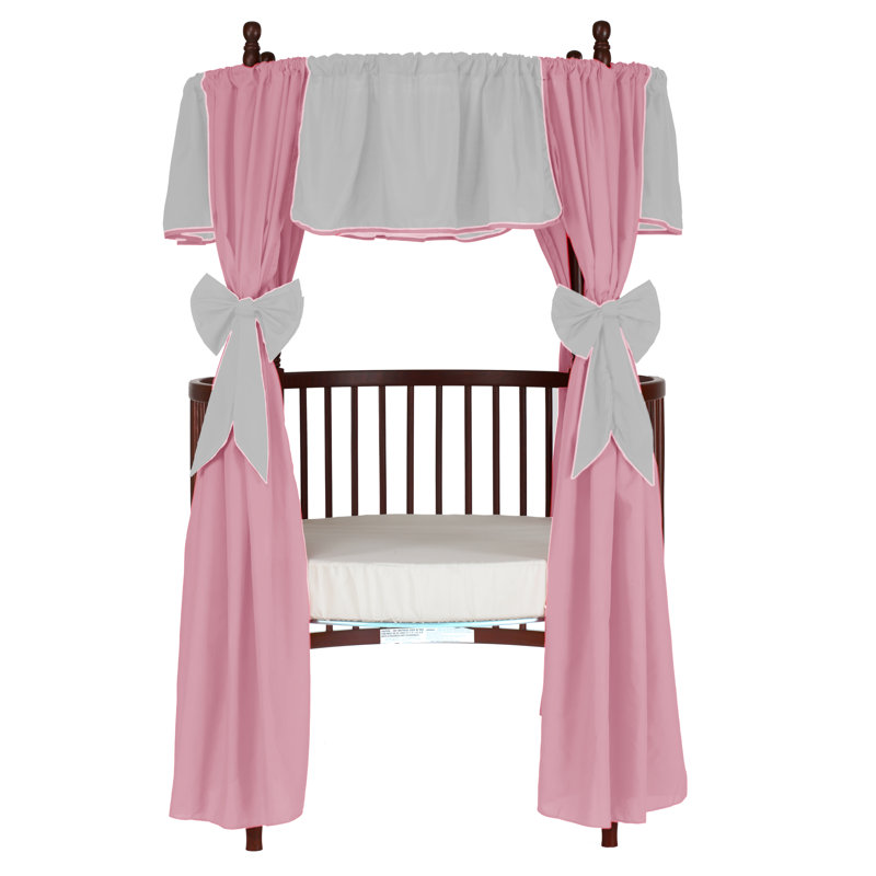 Curtain, Gray/Pink