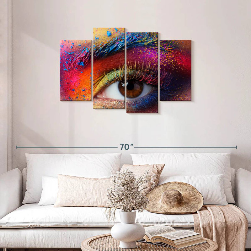 Shuttleworth Rainbow Eye Makeup, 27" H x 43" W