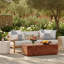 Lexy 82" Outdoor Olefin Patio Sofa, Taupe